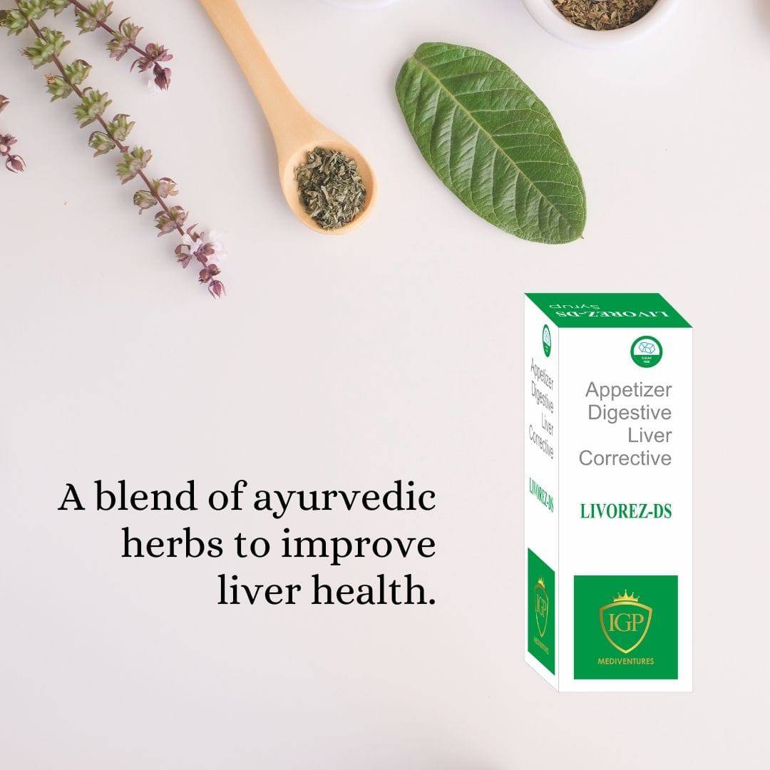 IGP MEDI VENTURES LIVOREZ-DS | Herbal elixir to improve liver health, 200ml