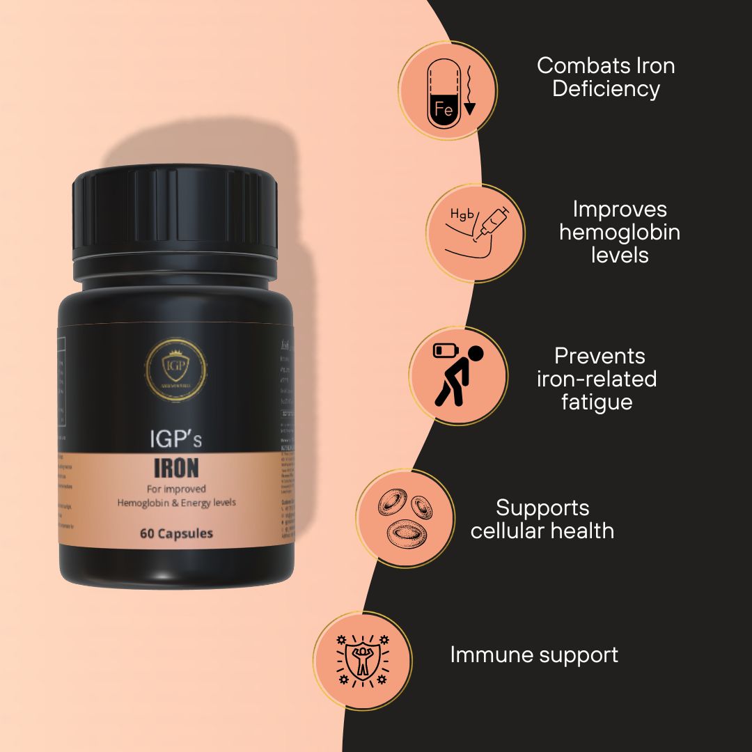 IGP MEDI VENTURES  IGP's Iron Capsules - 60 Capsules