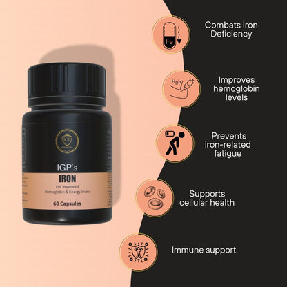 IGP MEDI VENTURES  IGP's Iron Capsules - 60 Capsules