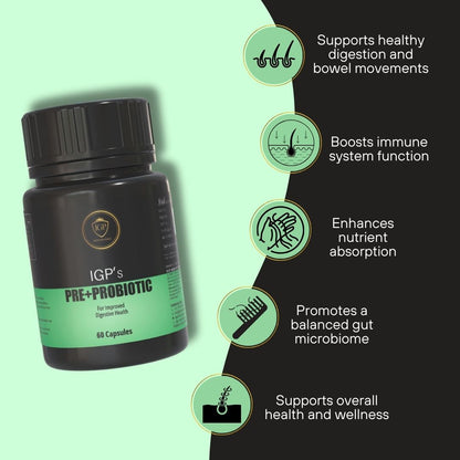 IGP's Pre Probiotic Capsules for gut health- 60 Capsules