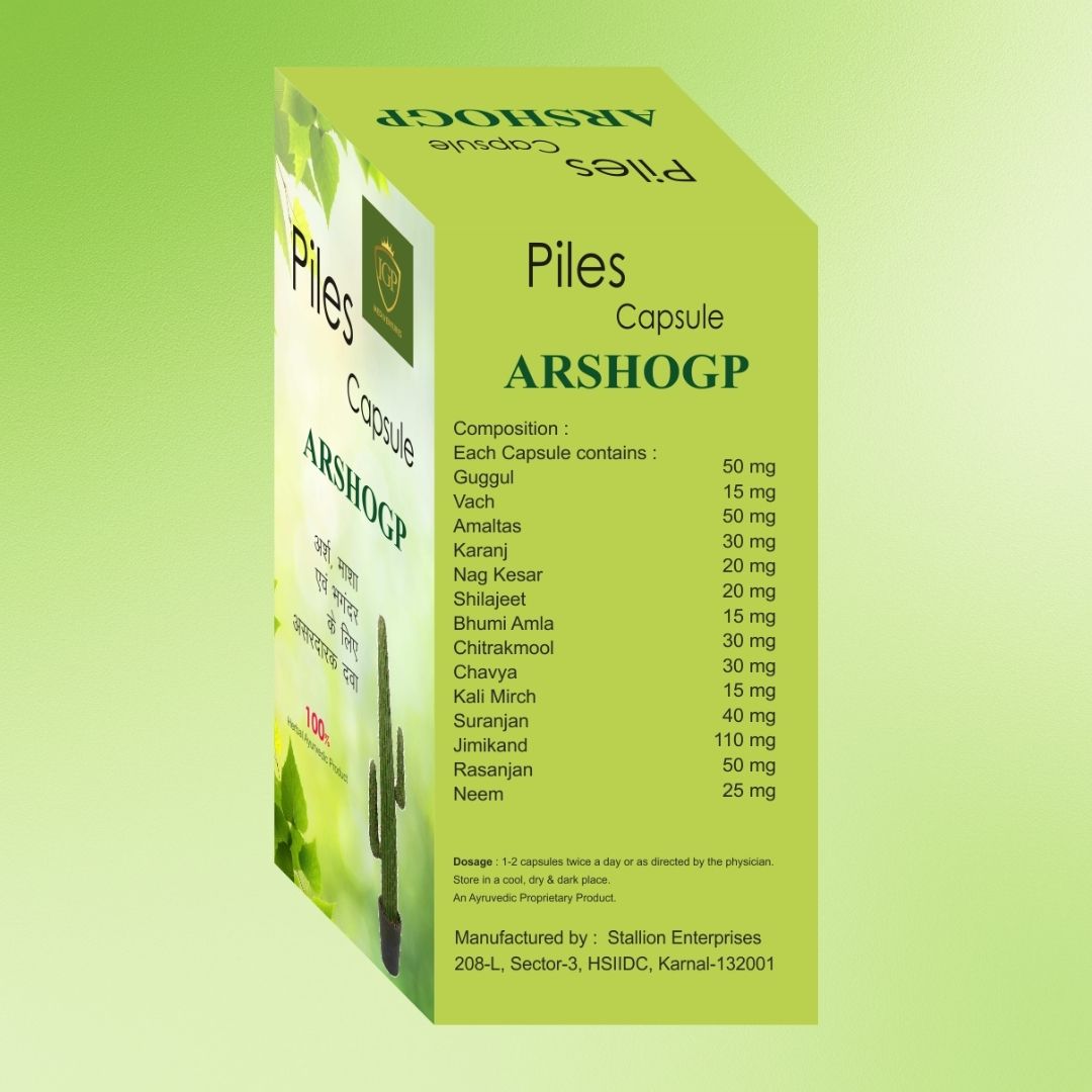 IGP MEDI VENTURES  Arshogp capsules for Piles relief, 30 Capsules