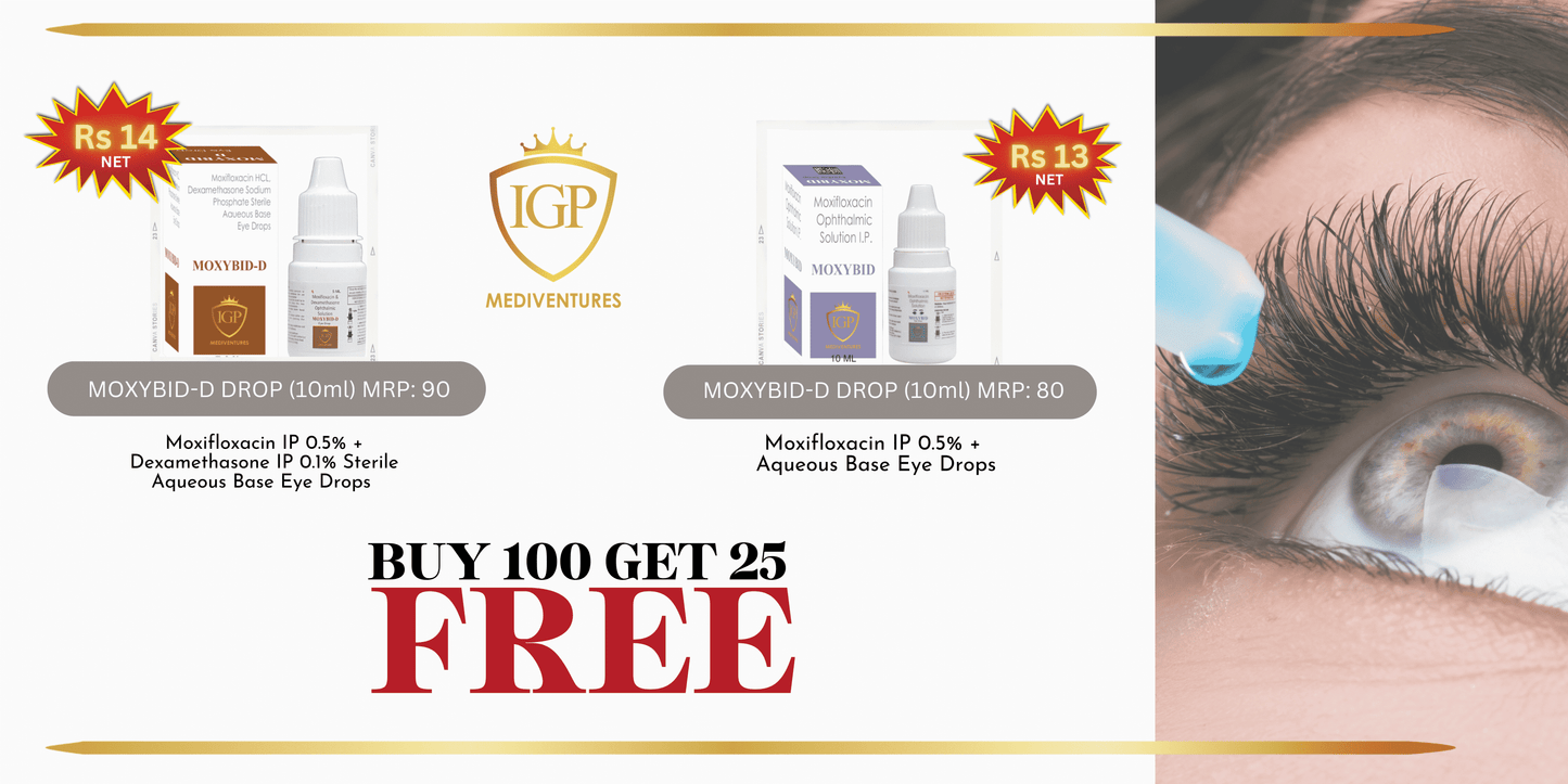 IGP MEDI VENTURES  Moxifloxacin 10ML (100 + 25 FREE)