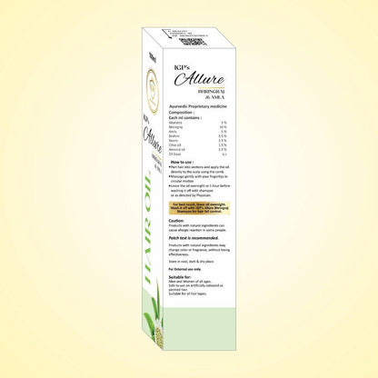 IGP MEDI VENTURES  Allure Bhringha Herbal Hair Oil | Helps in Hair Growth, Dandruff Control & Prevent Hair Damage
