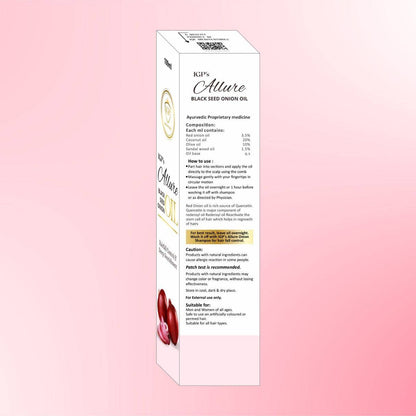 IGP MEDI VENTURES  Allure Onion Hair Oil for Hair Growth and Hair Fall Control - With Black Seed Oil Extracts