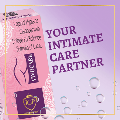 IGP MEDI VENTURES  VIVOCARE Intimate Hygiene wash for women Enriched with Natural ingredients to Maintains pH Balance, Prevents odor & Infections, 100ml