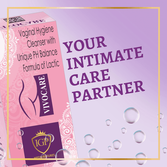 IGP MEDI VENTURES  VIVOCARE Intimate Hygiene wash for women Enriched with Natural ingredients to Maintains pH Balance, Prevents odor & Infections, 100ml