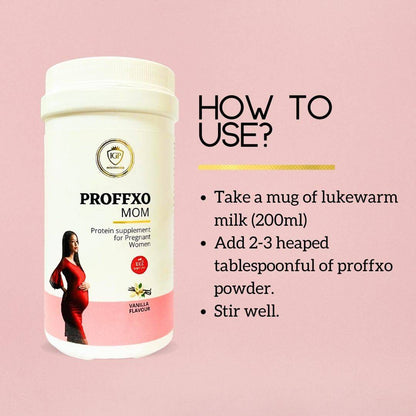 IGP MEDI VENTURES  PROFFXO MOM | Protein supplement for pregnant women | Vanilla Flavor | 200gm