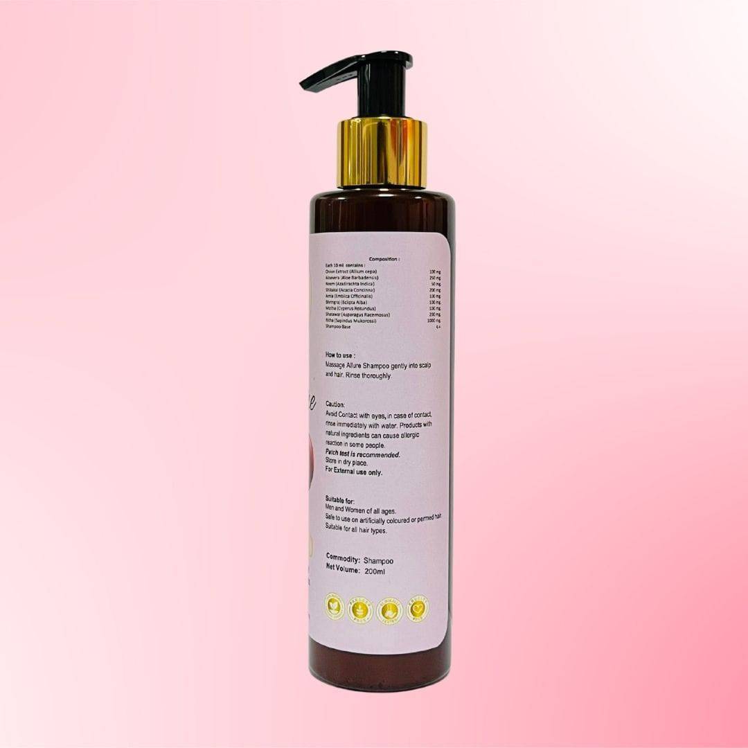 IGP MEDI VENTURES  Allure Onion Shampoo | For Hair nourishment | For all hair types | 200ml