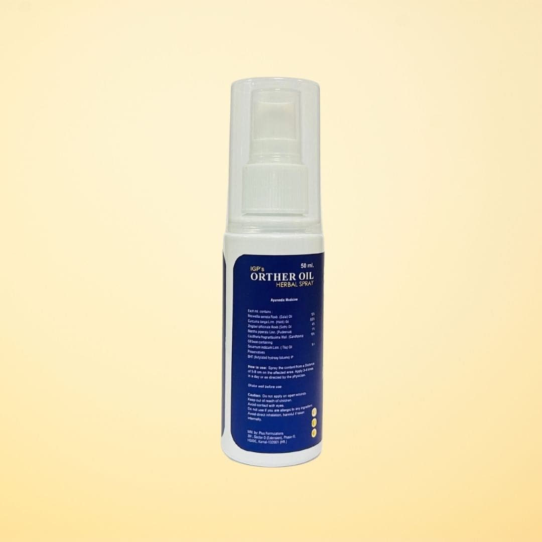 IGP MEDI VENTURES  Orther Pain Relief Ayurvedic Spray | For joint and muscle pain for both Men and Women, 50ml