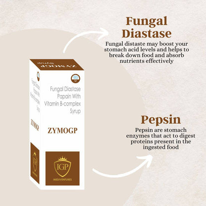 IGP MEDI VENTURES  ZYMOGP Syrup | Enzyme for digestive health, 200ml